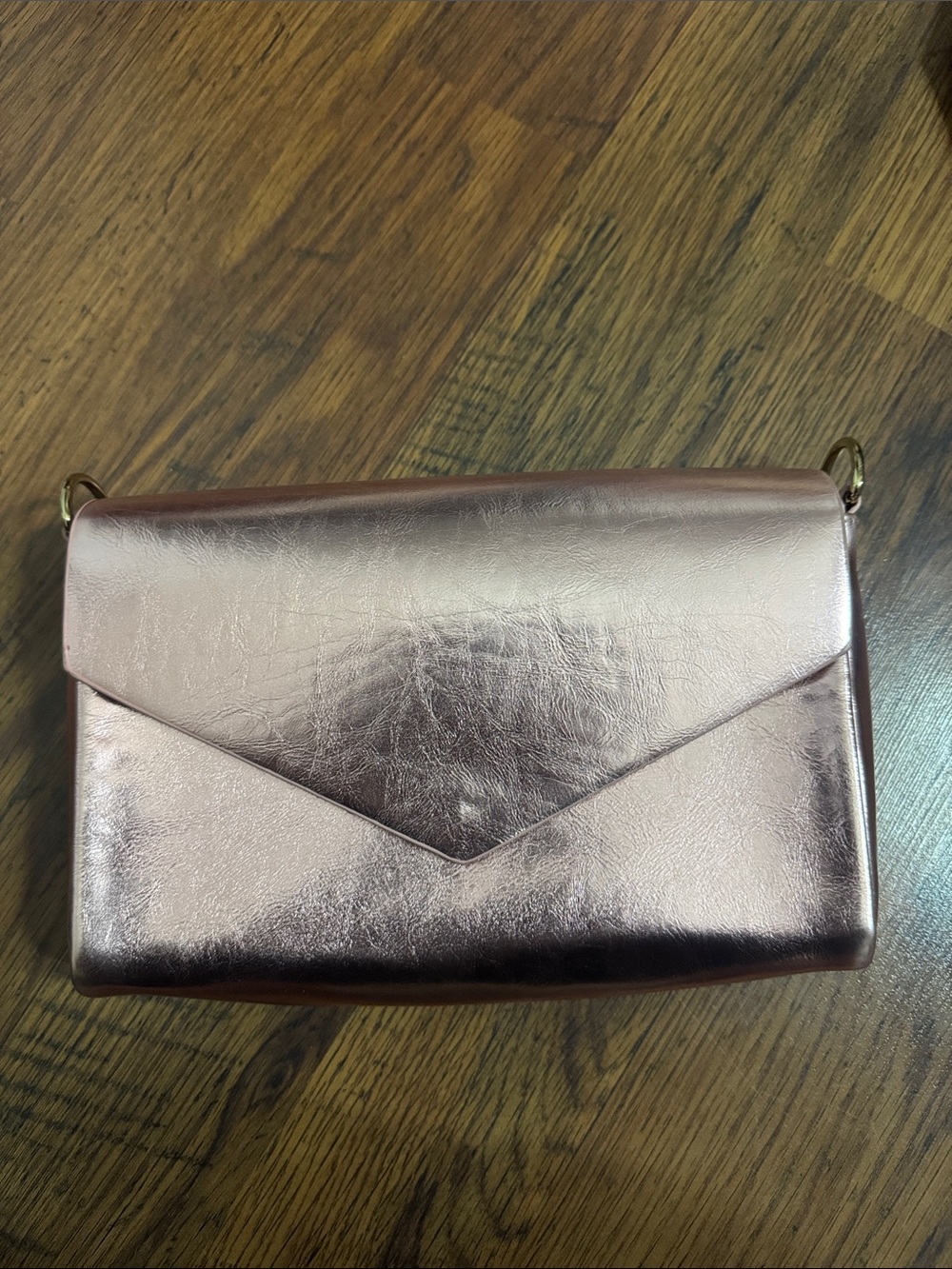 Metallic Rose Gold Envelope Bag 38.TR.2